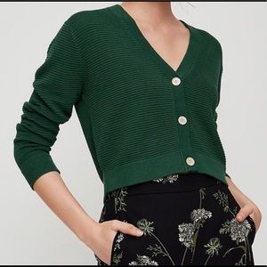 Aritzia Wilfred Light Cropped Cardigan